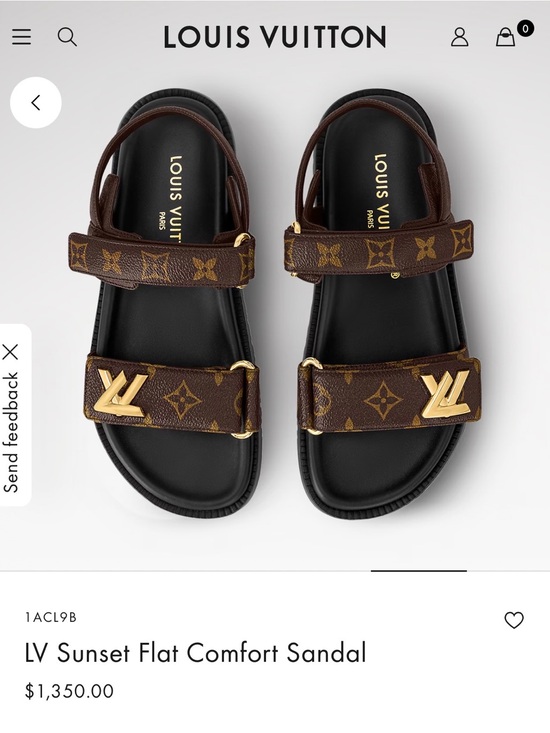Louis Vuitton Shoes - Louis Vuitton Sunset Flat Comfort Sandal